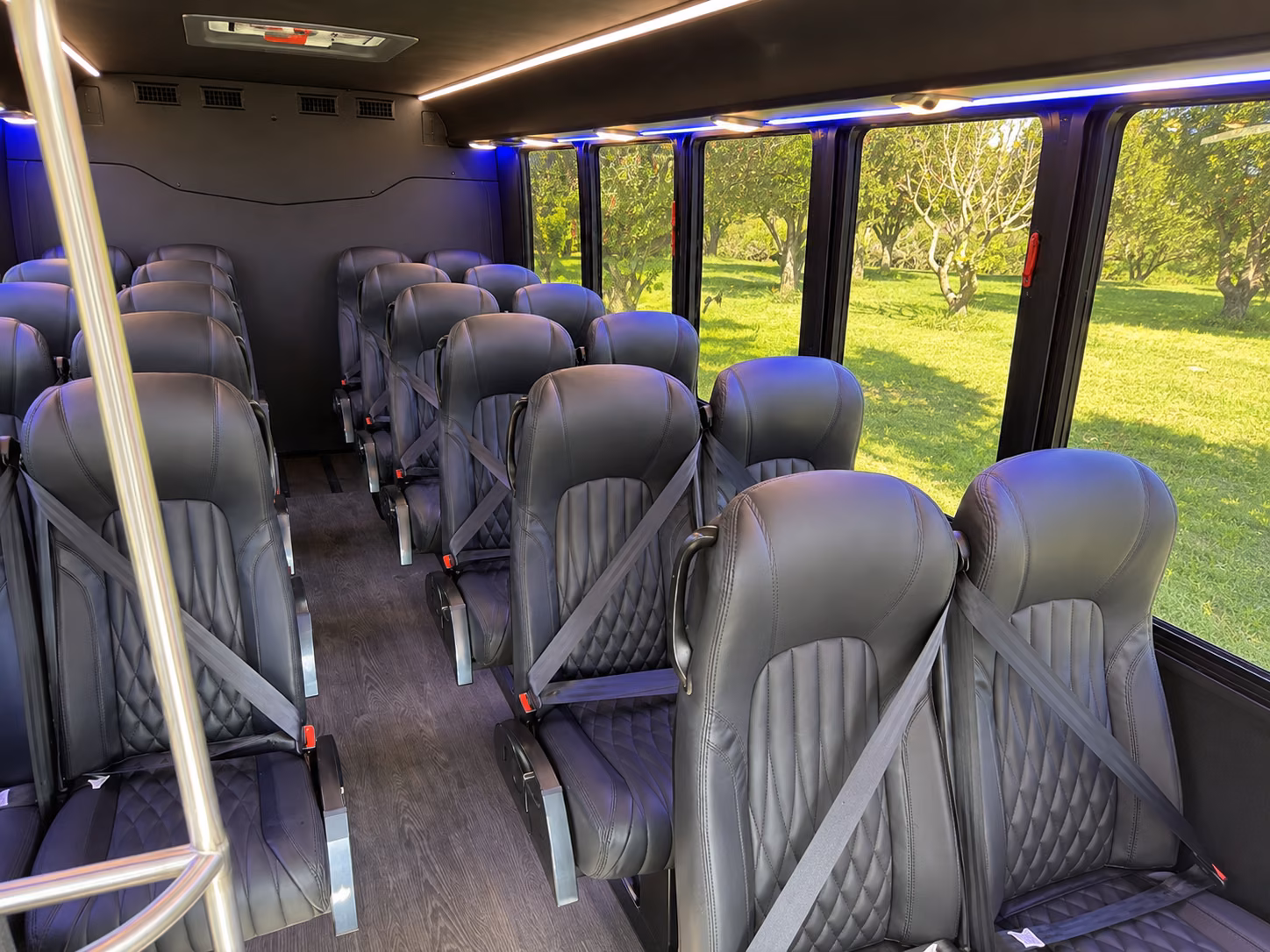 18 passenger minibus interior