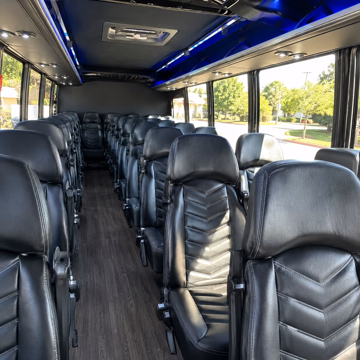35 passenger minibus inside