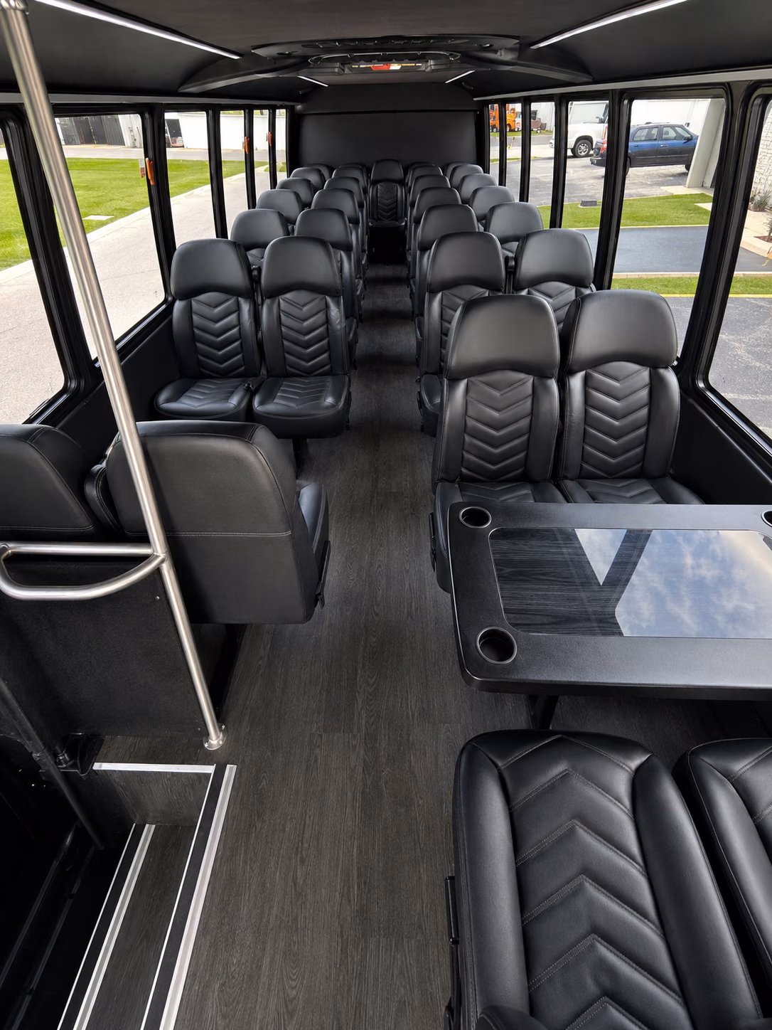 athens 20 passenger minibus interior