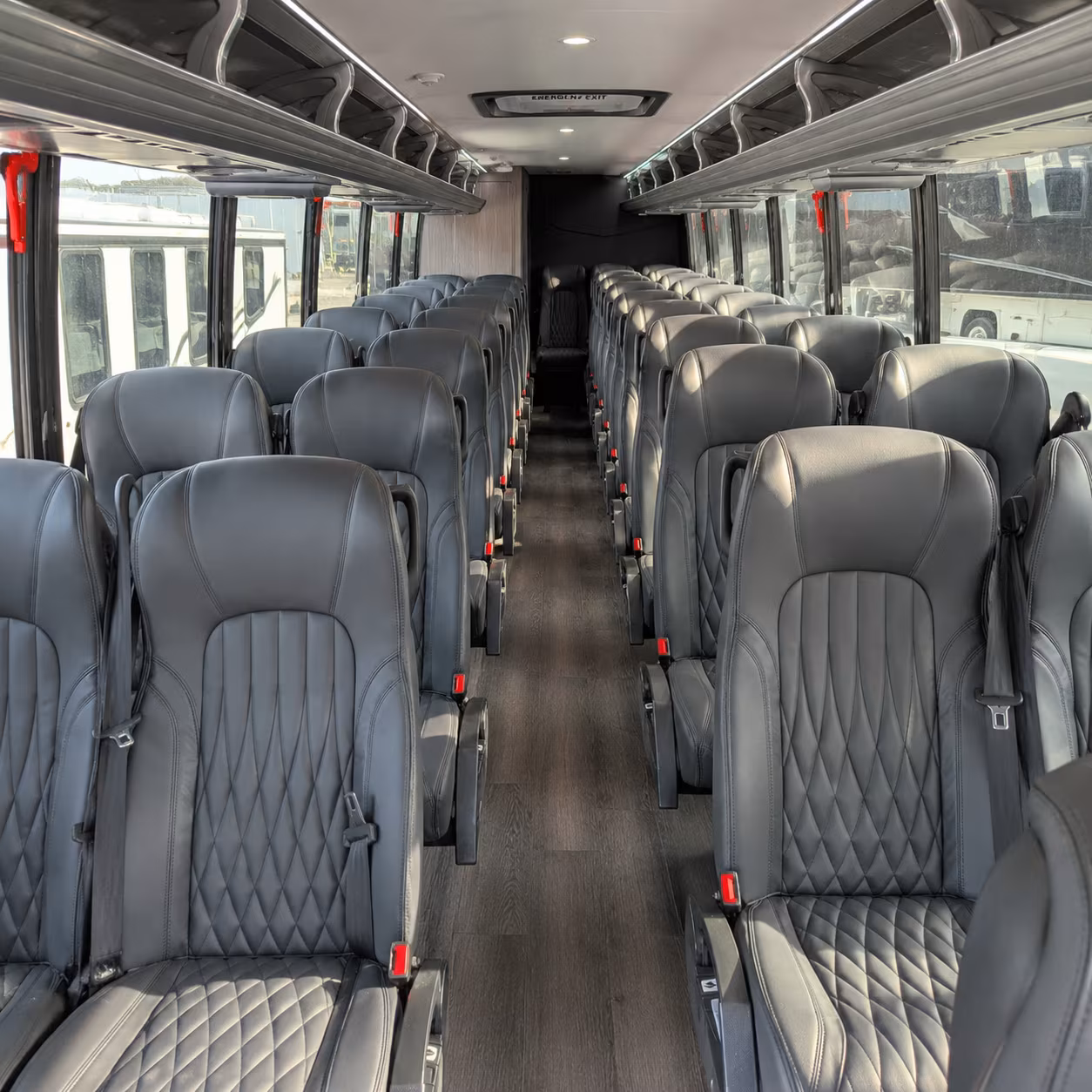 athens 25 passenger minibus inside