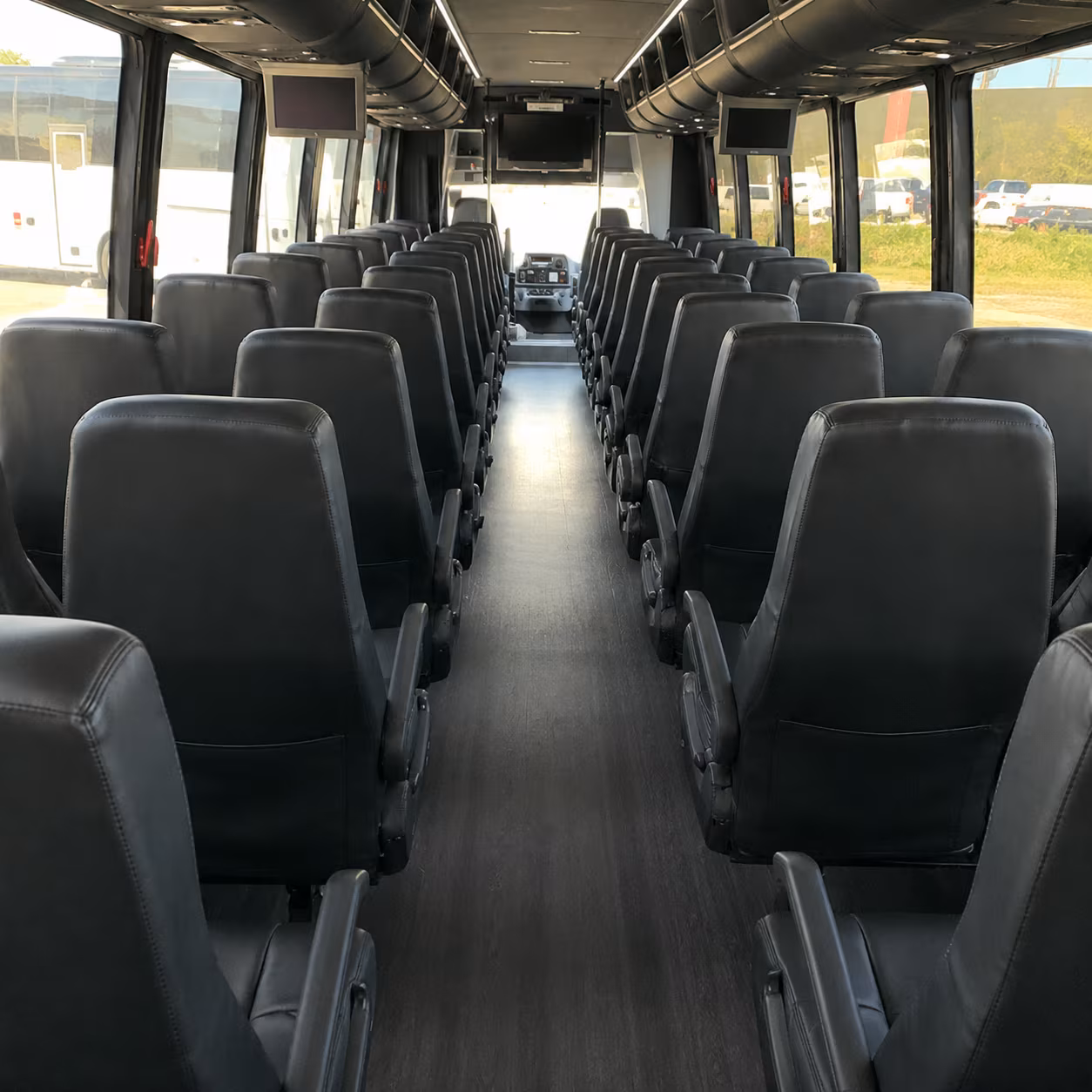 athens 30 passenger minibus interior