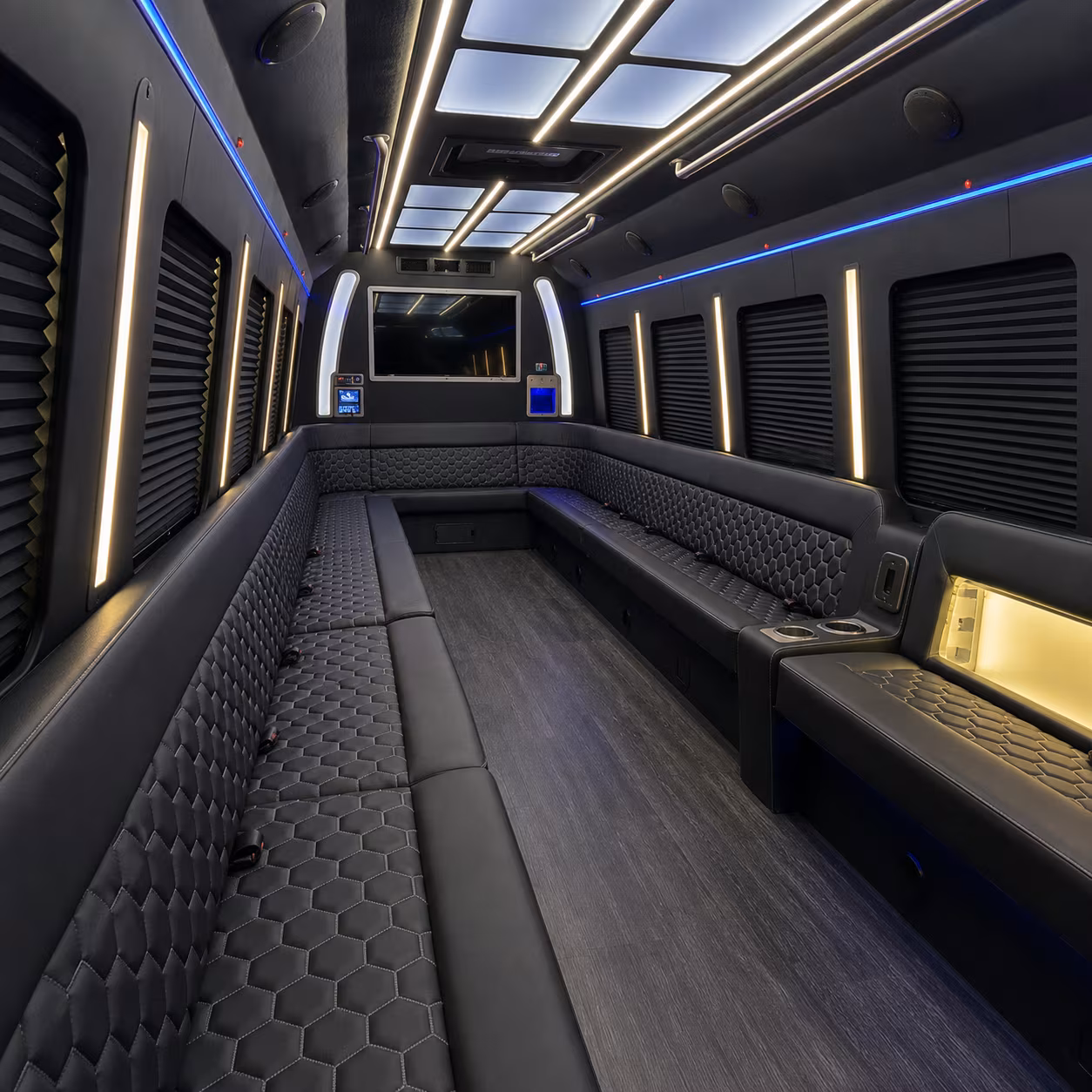 athens party bus inside