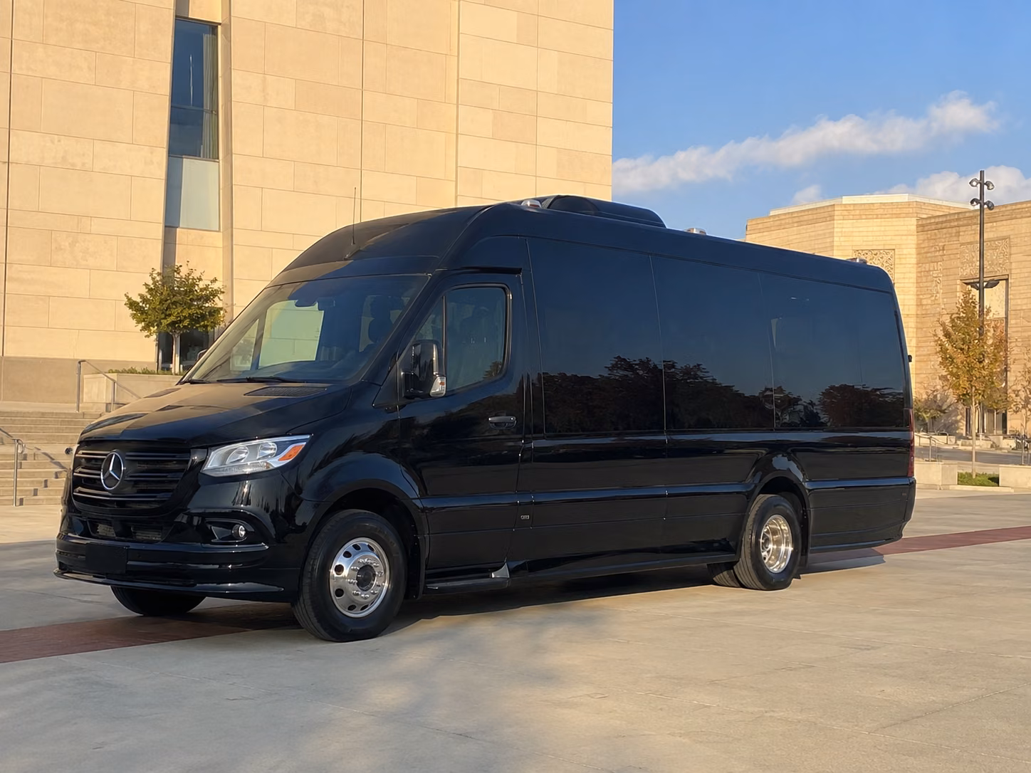 athens sprinter van with driver
