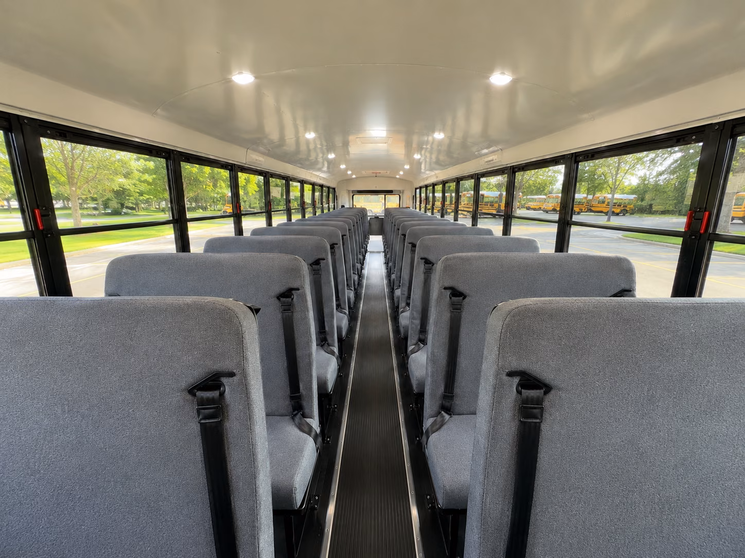 school bus inside