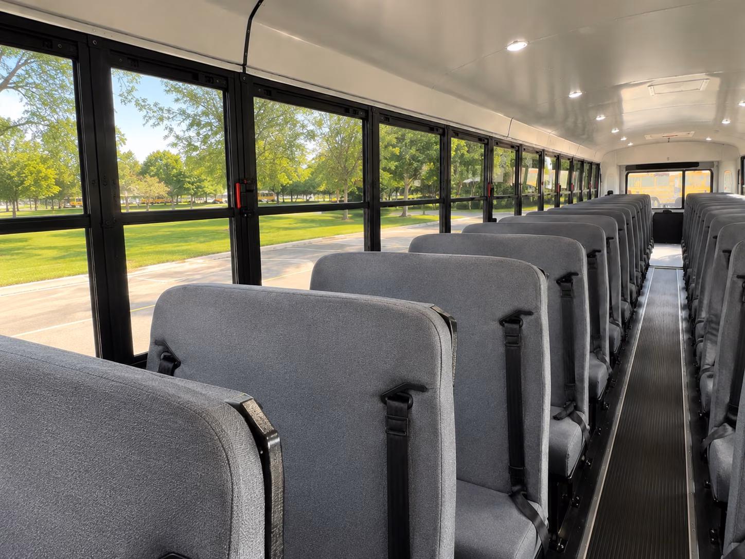 school bus interior