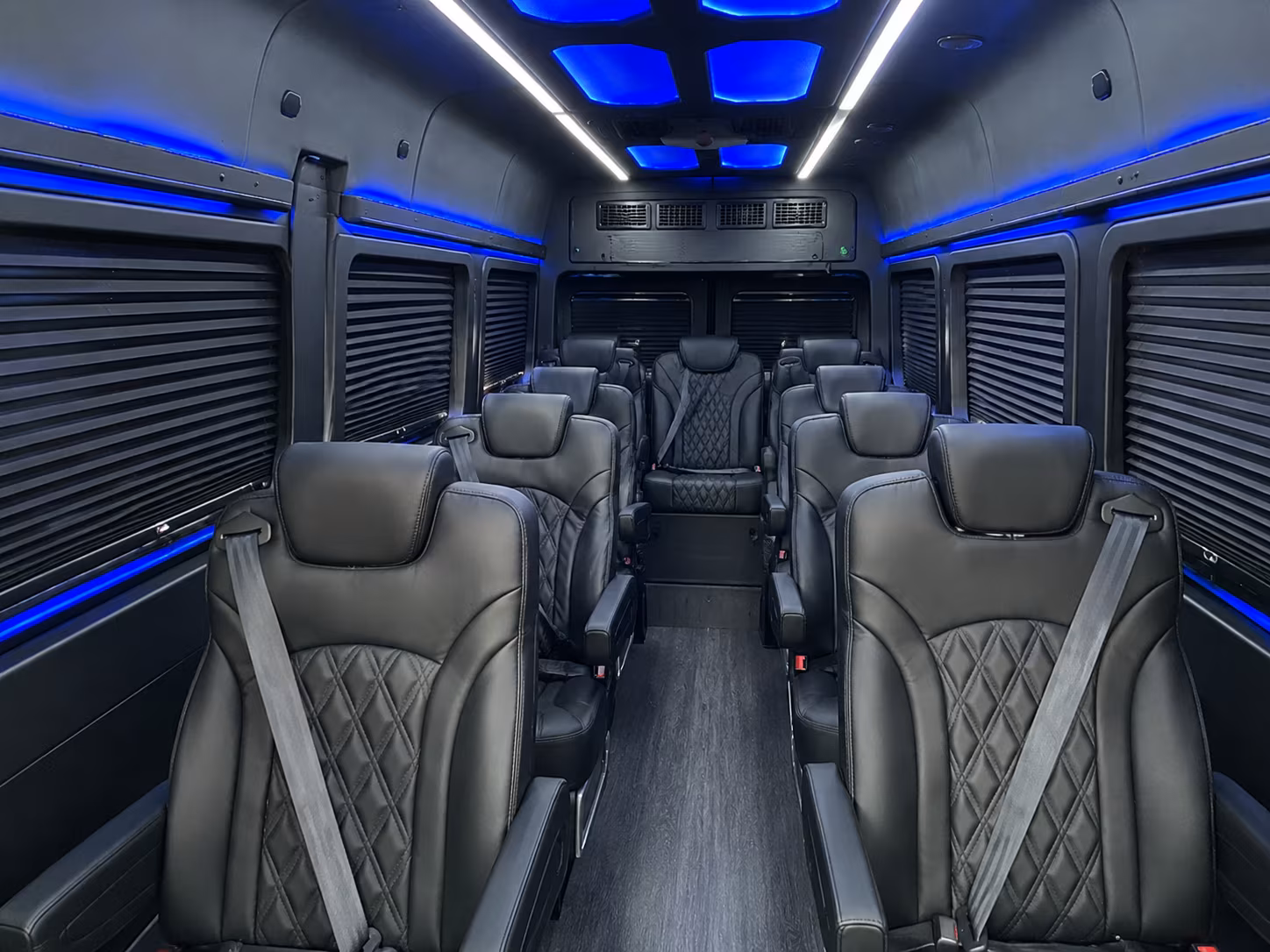 sprinter van with driver inside